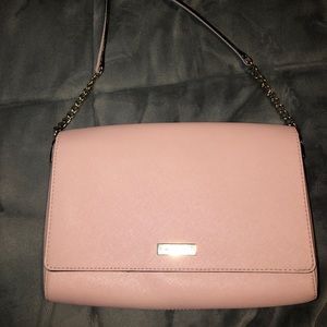 Kate Spade Pink Purse with gold chain straps